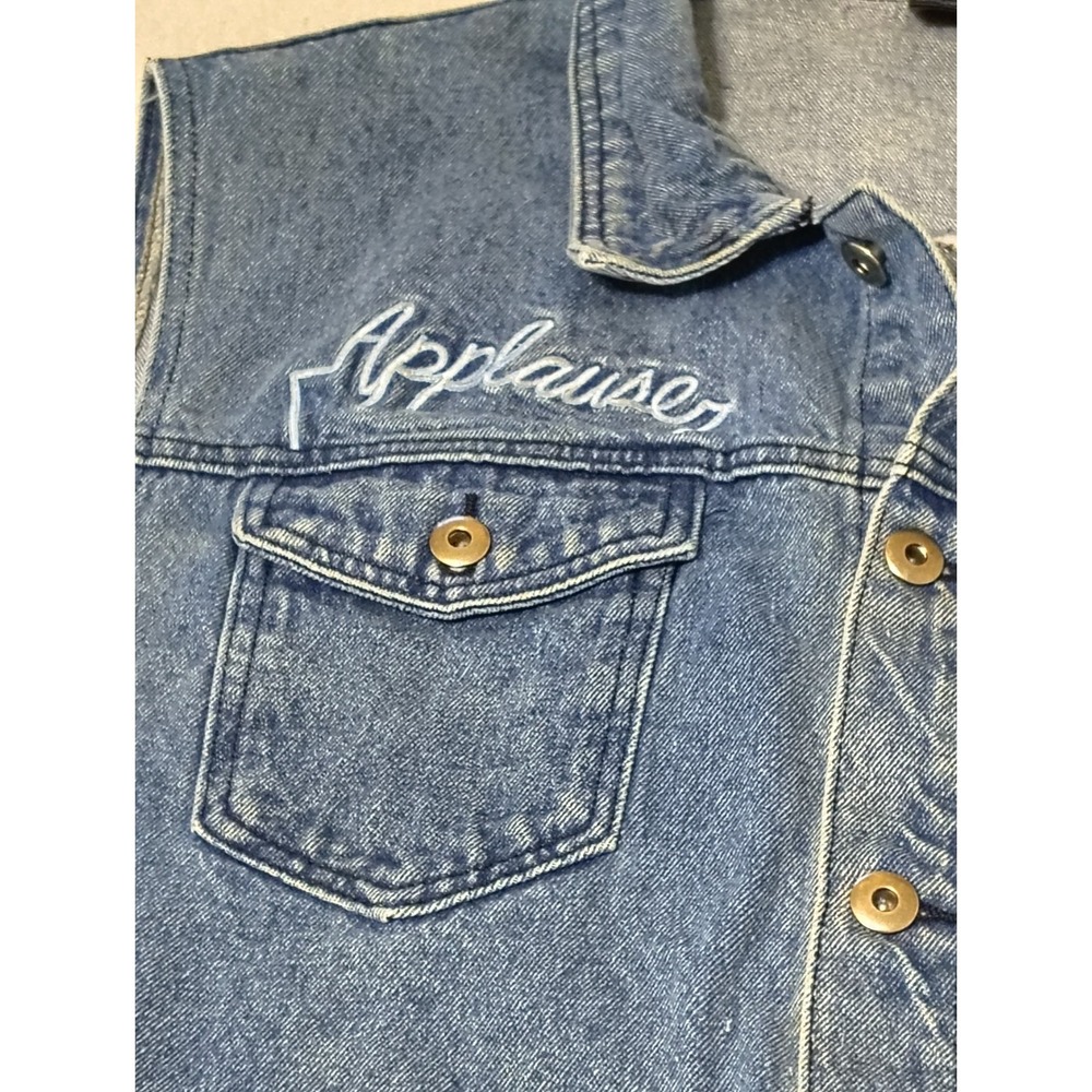 Cakeworthy Disney‎ Aladdin Adult 4XL Jean Vest Genie Friends Like Me Tour 92 - Picture 2 of 8